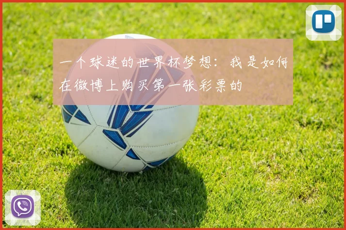 一个球迷的世界杯梦想：我是如何在微博上购买第一张彩票的