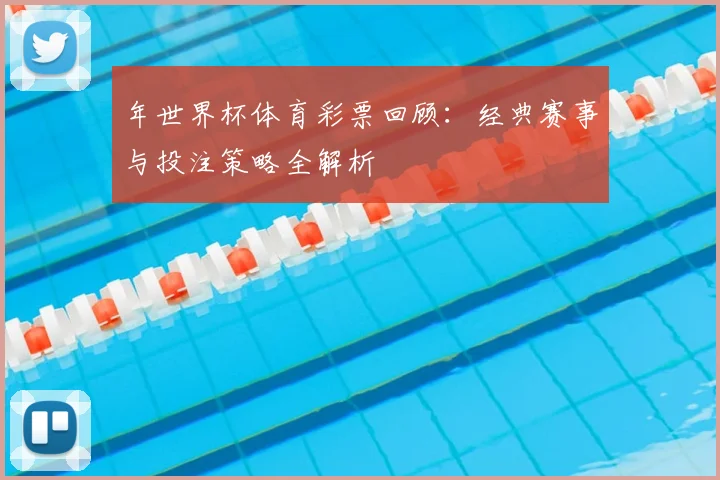 年世界杯体育彩票回顾：经典赛事与投注策略全解析
