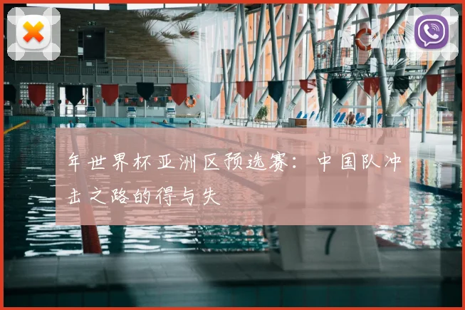 年世界杯亚洲区预选赛：中国队冲击之路的得与失